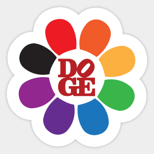 DOGE LOVE FLOWER Sticker